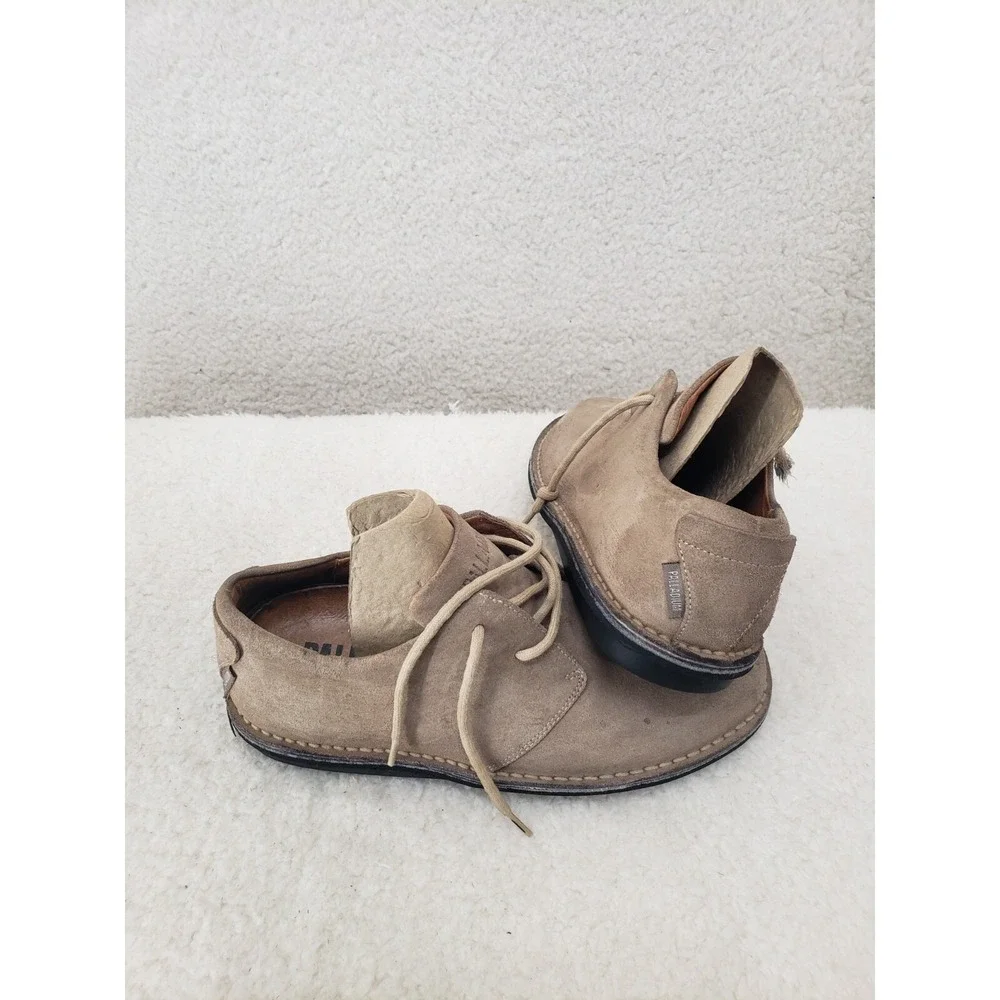 Palladium Men Oxford 40 Beige Suede‎ Leather Lace Up Comfort Casual Shoes US 7